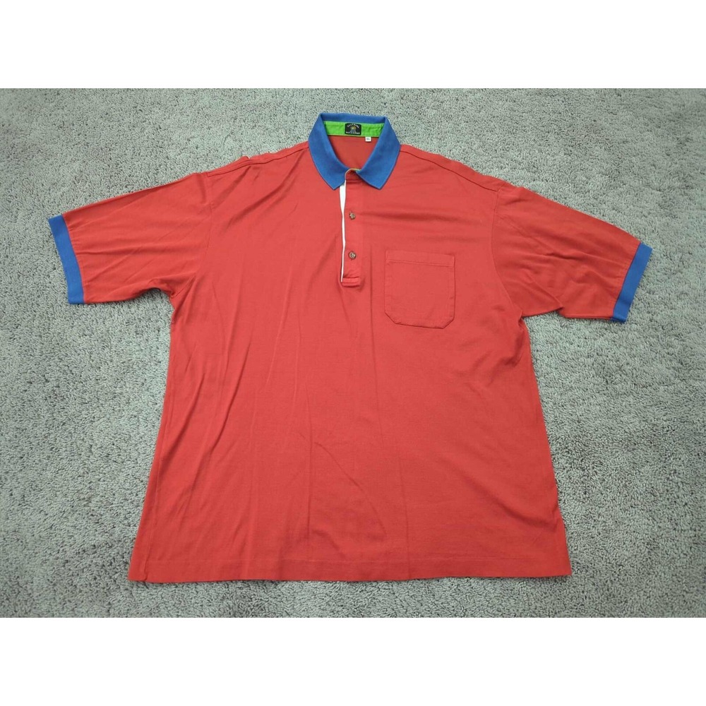 Vintage Solemare Maus & Hoffman Polo‎ Shirt Mens XXL Red Made in Italy